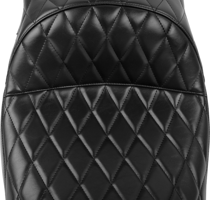 LE PERA Maverick Seat - without Backrest - Diamond Stitch - Black - FLH/FLT '23-'25 LV-957DM