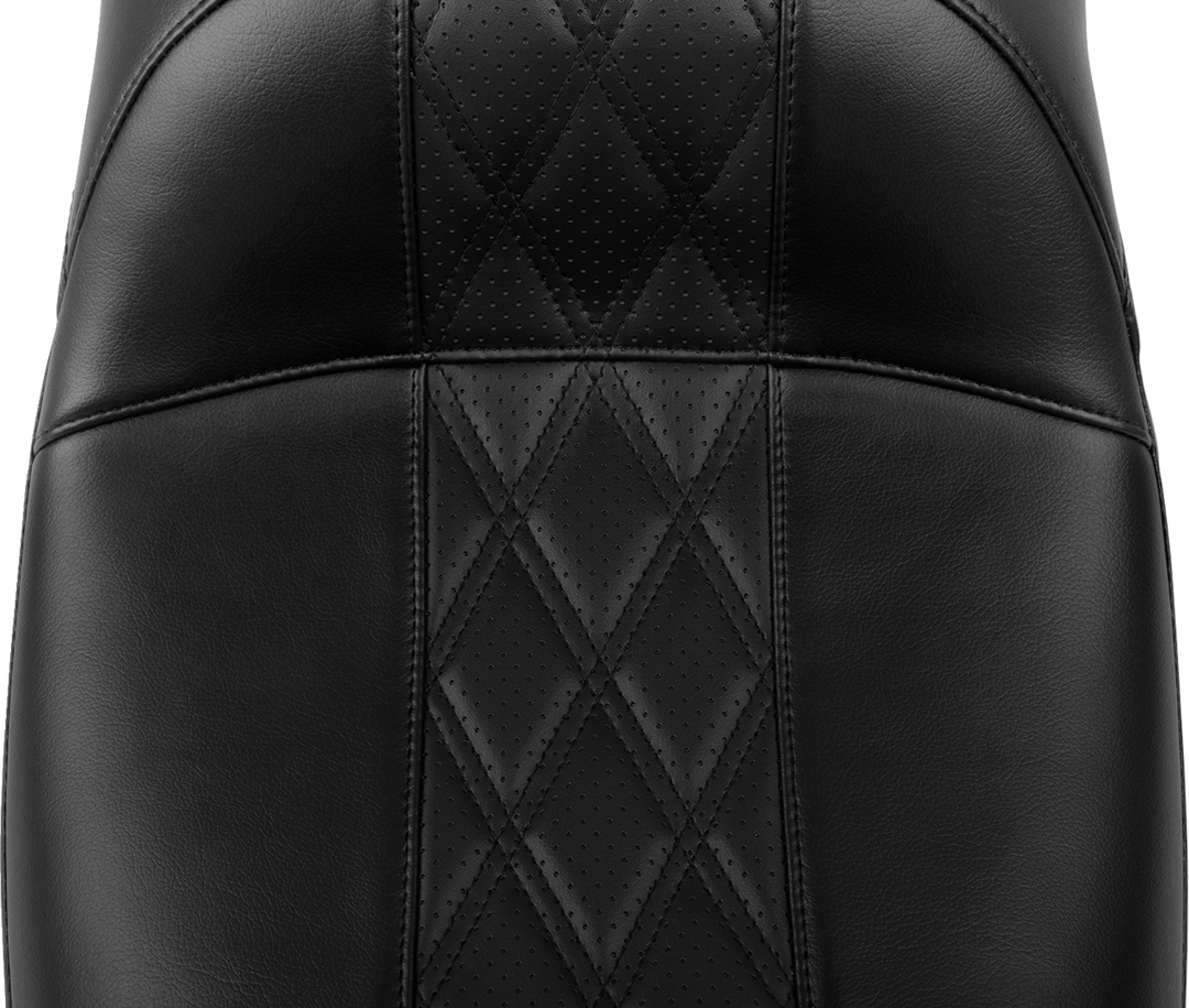 LE PERA Maverick Daddy Long Legs Seat - Without Backrest - Diamond Stitch - HR2 Inlay - FLH/FLT '23-'25 LV-957DLHR2