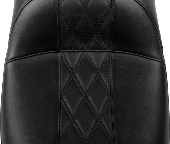 LE PERA Maverick Daddy Long Legs Seat - Without Backrest - Diamond Stitch - HR2 Inlay - FLH/FLT '23-'25 LV-957DLHR2