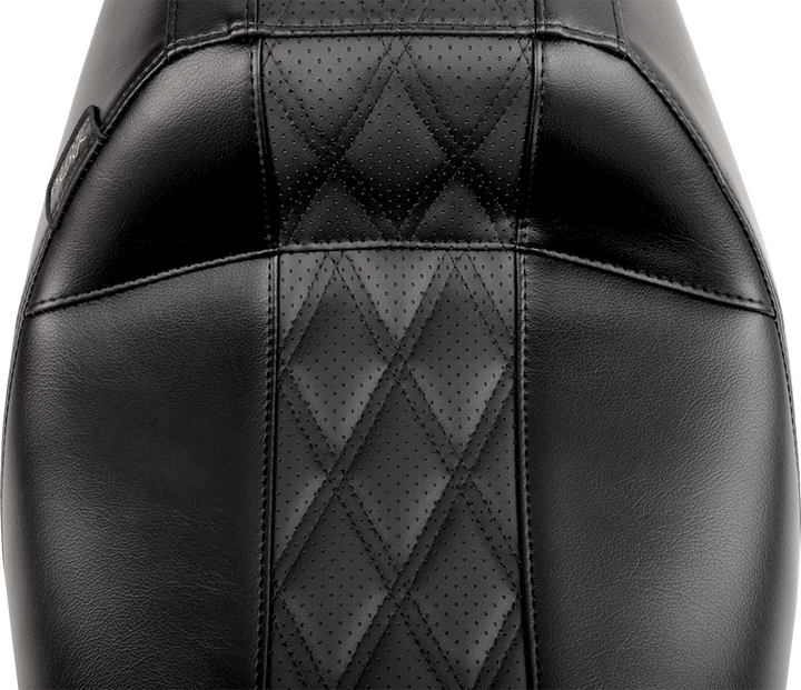 LE PERA Outcast Full-Length Seat - Without Backrest - GT2 Inlay - FLH/FLT '23-'25 LV-987GT2