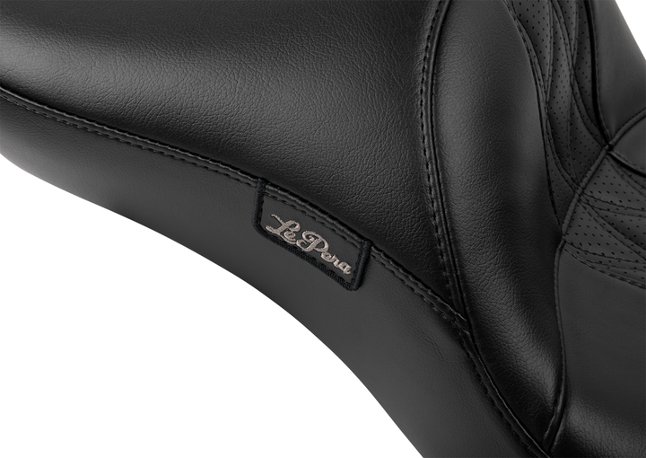 LE PERA Maverick Daddy Long Legs Seat - Without Backrest - Diamond Stitch - HR2 Inlay - FLH/FLT '23-'25 LV-957DLHR2