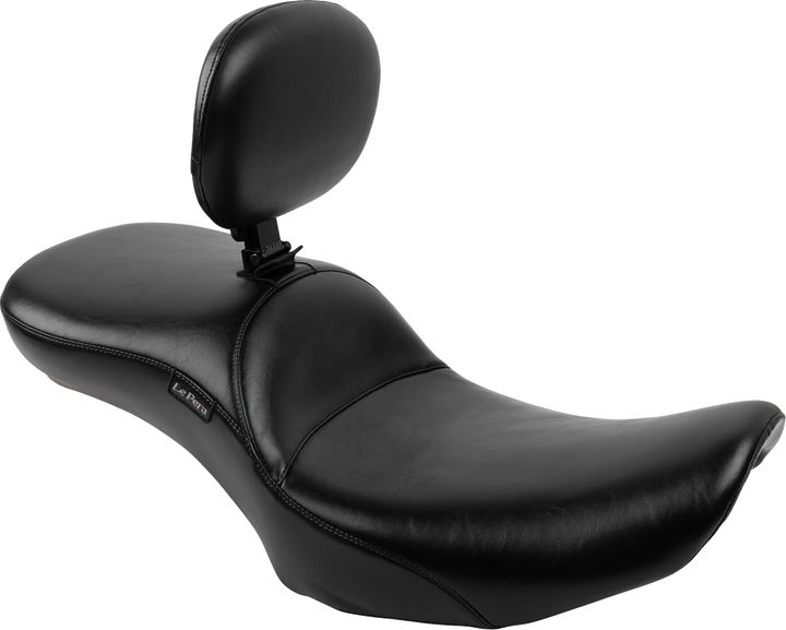 LE PERA Maverick Daddy Long Legs Seat - With Backrest - Smooth - FLH/FLT '23-'25 LV-957DLBRS