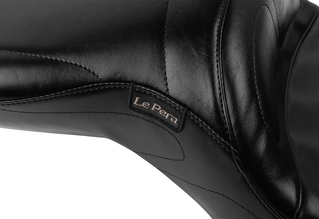 LE PERA Maverick Seat - with Backrest - Black - FLH/FLT '23-'25 LV-957BR