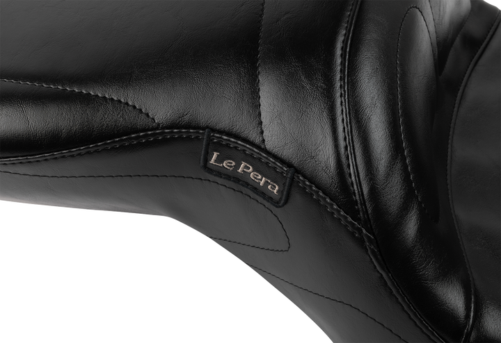 LE PERA Maverick Seat - with Backrest - Black - FLH/FLT '23-'25 LV-957BR