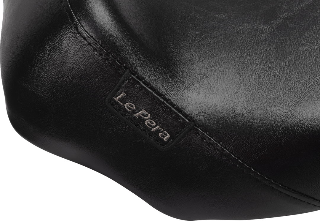 LE PERA Bare Bones Solo Seat - Smooth - Black - FLH/FLT '23-'25 LV-005