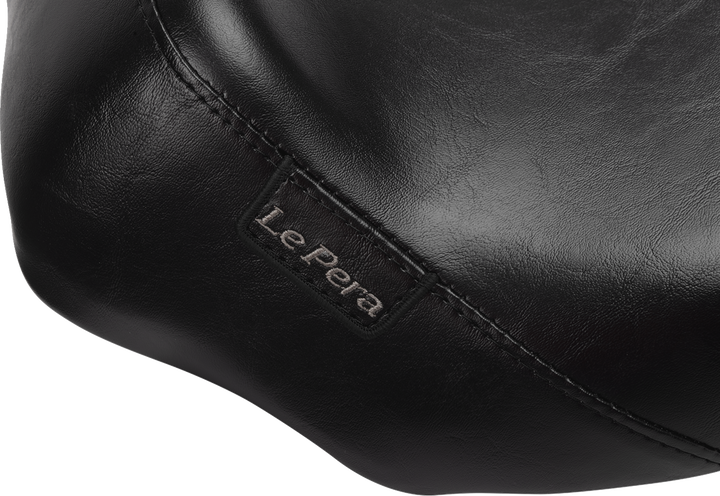 LE PERA Bare Bones Solo Seat - Smooth - Black - FLH/FLT '23-'25 LV-005