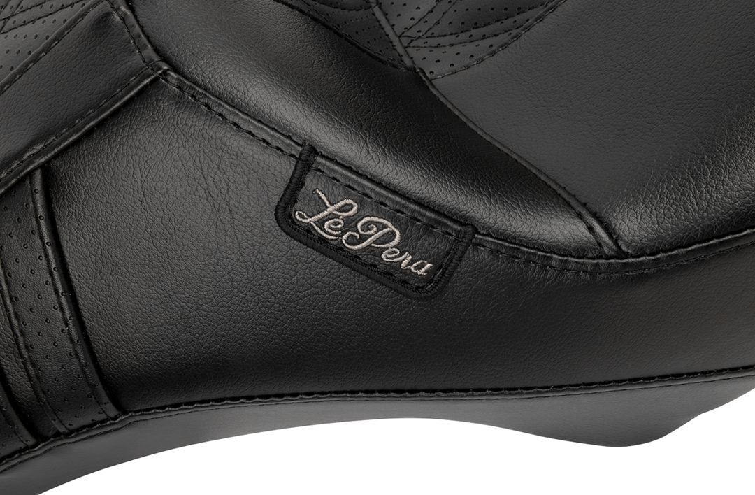 LE PERA Outcast Full-Length Seat - Without Backrest - GT2 Inlay - FLH/FLT '23-'25 LV-987GT2