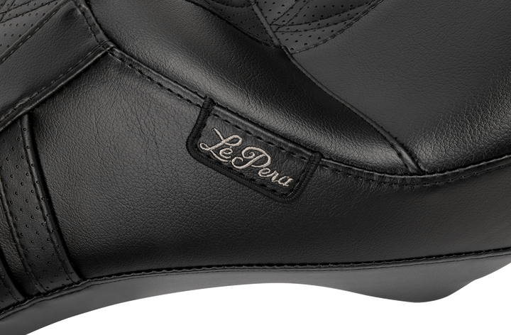 LE PERA Outcast Full-Length Seat - Without Backrest - GT2 Inlay - FLH/FLT '23-'25 LV-987GT2