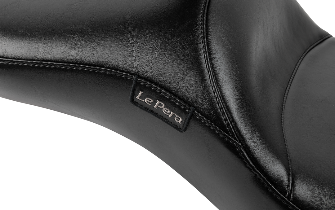 LE PERA Maverick Daddy Long Legs Seat - With Backrest - Smooth - FLH/FLT '23-'25 LV-957DLBRS