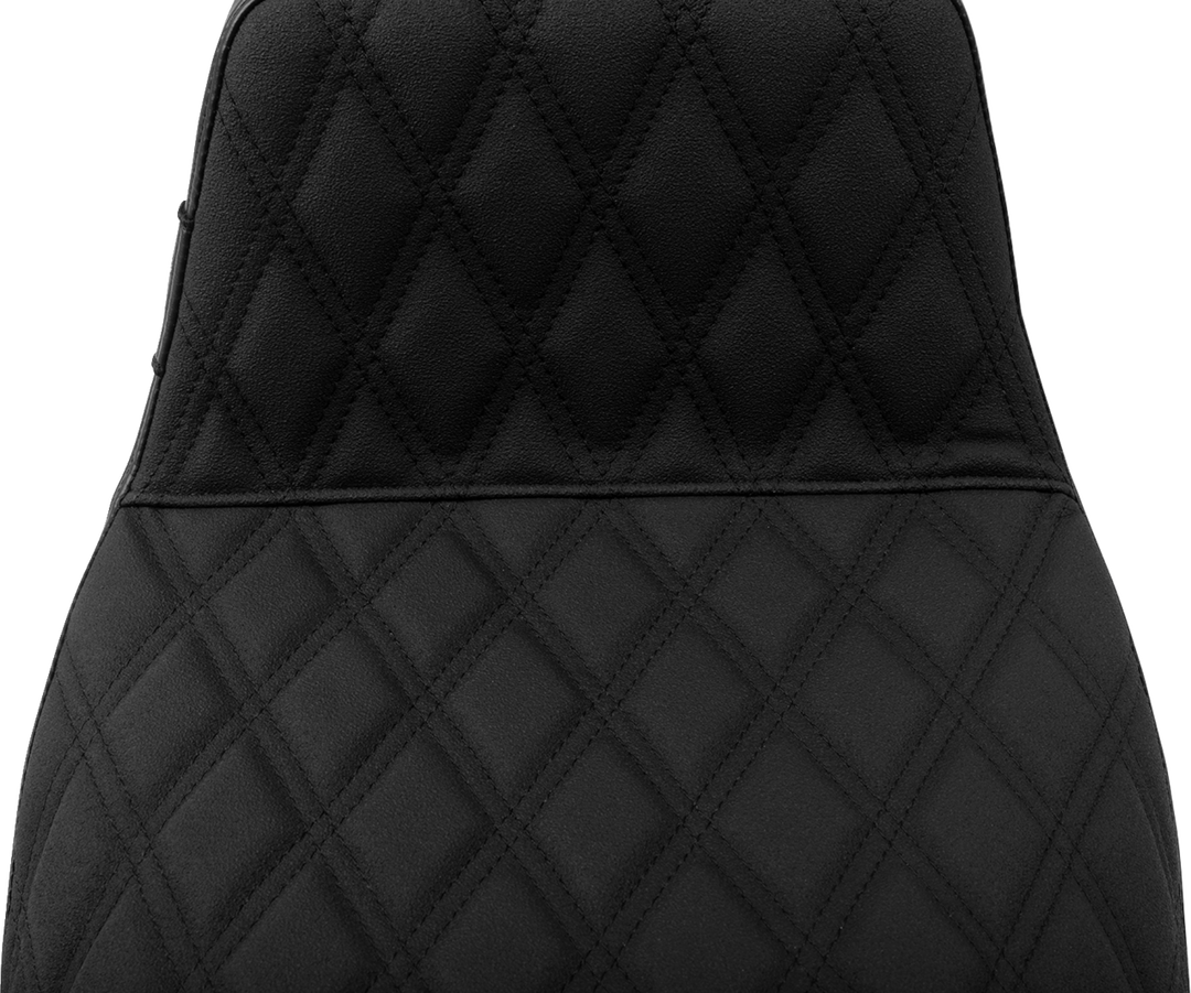 LE PERA Kickflip Seat - Double Diamond Stitch w/ Gripp Tape - FLH/FLT '23-'25 LV-597DDGP