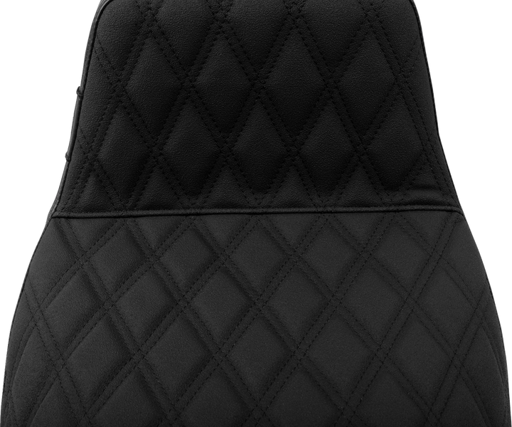 LE PERA Kickflip Seat - Double Diamond Stitch w/ Gripp Tape - FLH/FLT '23-'25 LV-597DDGP