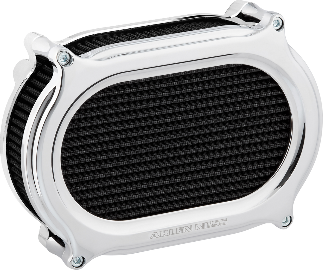 ARLEN NESS Stage 2 Oval Air Cleaner Kit - Chrome 600-195