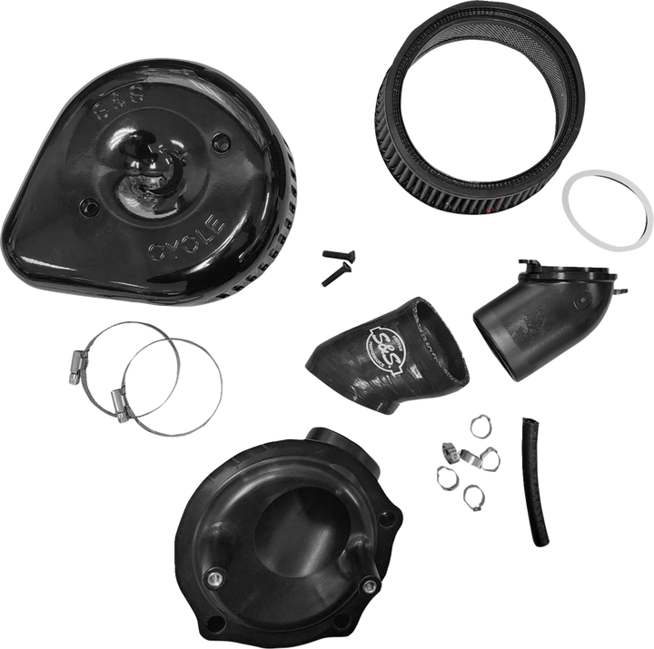 S&S CYCLE Stealth Air Cleaner Kit with Cover - Black - Indian 170-0777