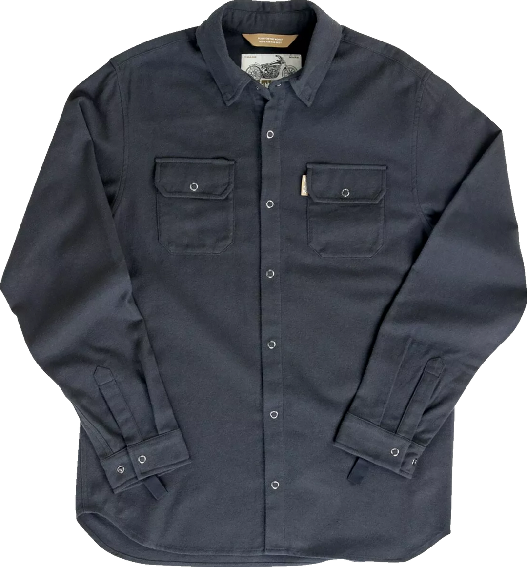 BILTWELL HI Test Flannel Shirt - Black - Large 8128-124-004