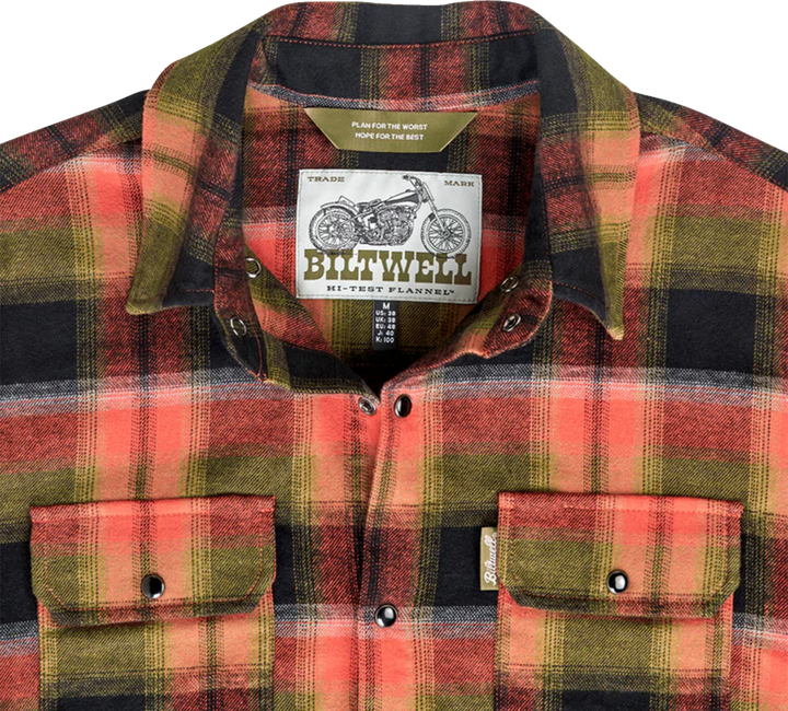 Biltwell HI Test Flannel Shirt - Rust