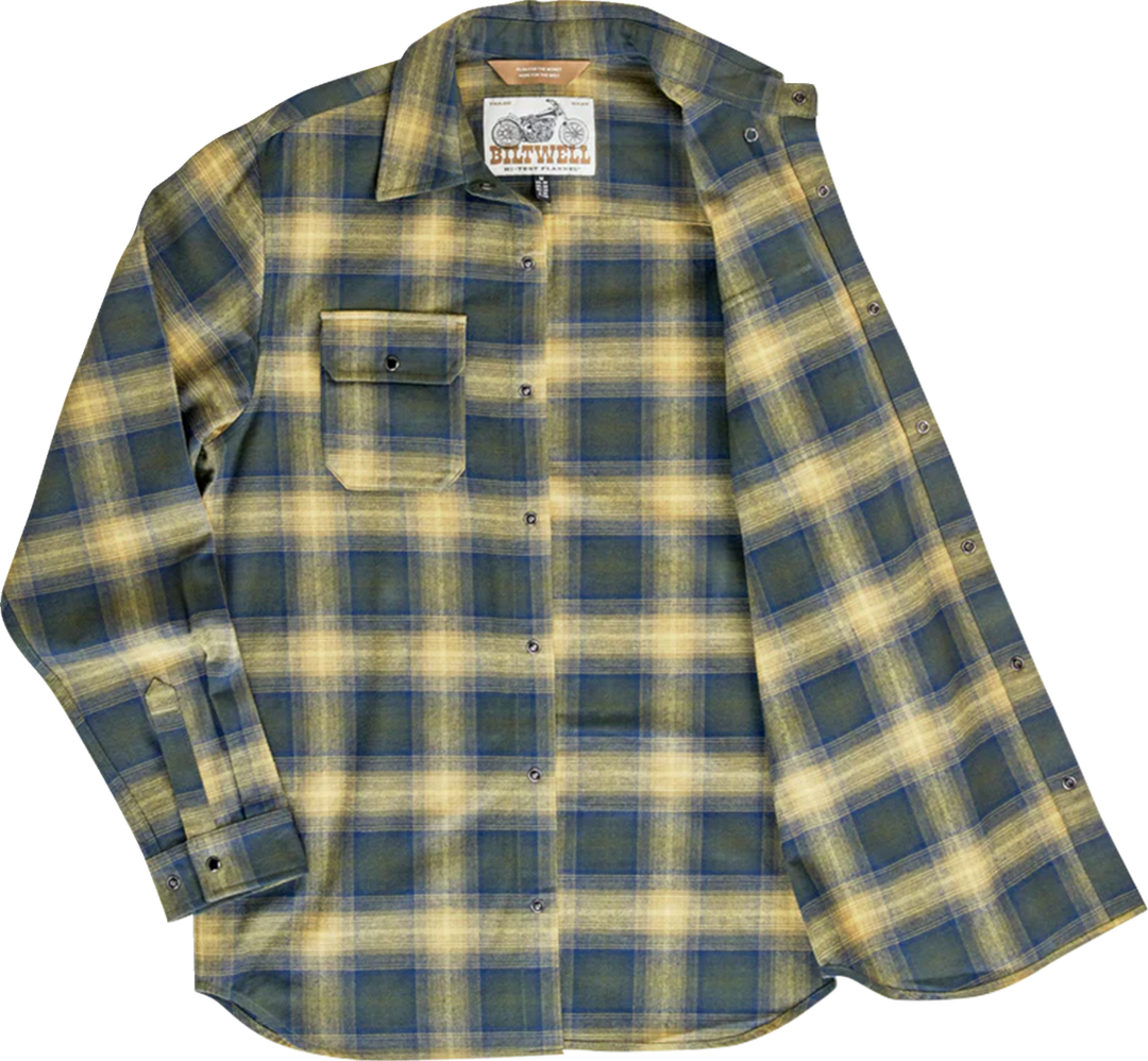 Biltwell HI Test Flannel Shirt - Moss