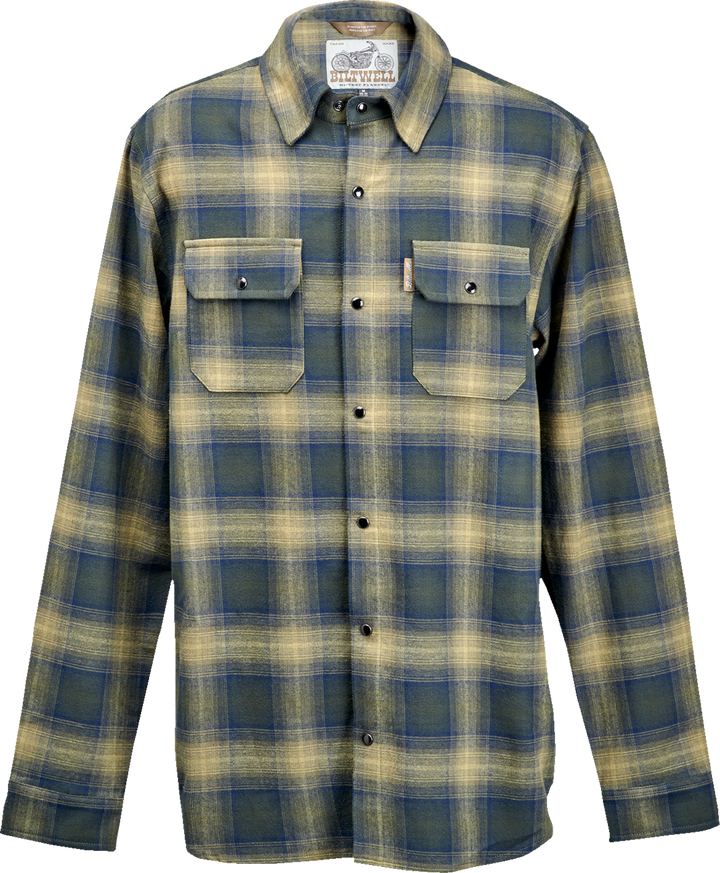 BILTWELL HI Test Flannel Shirt - Moss - Large 8128-126-004