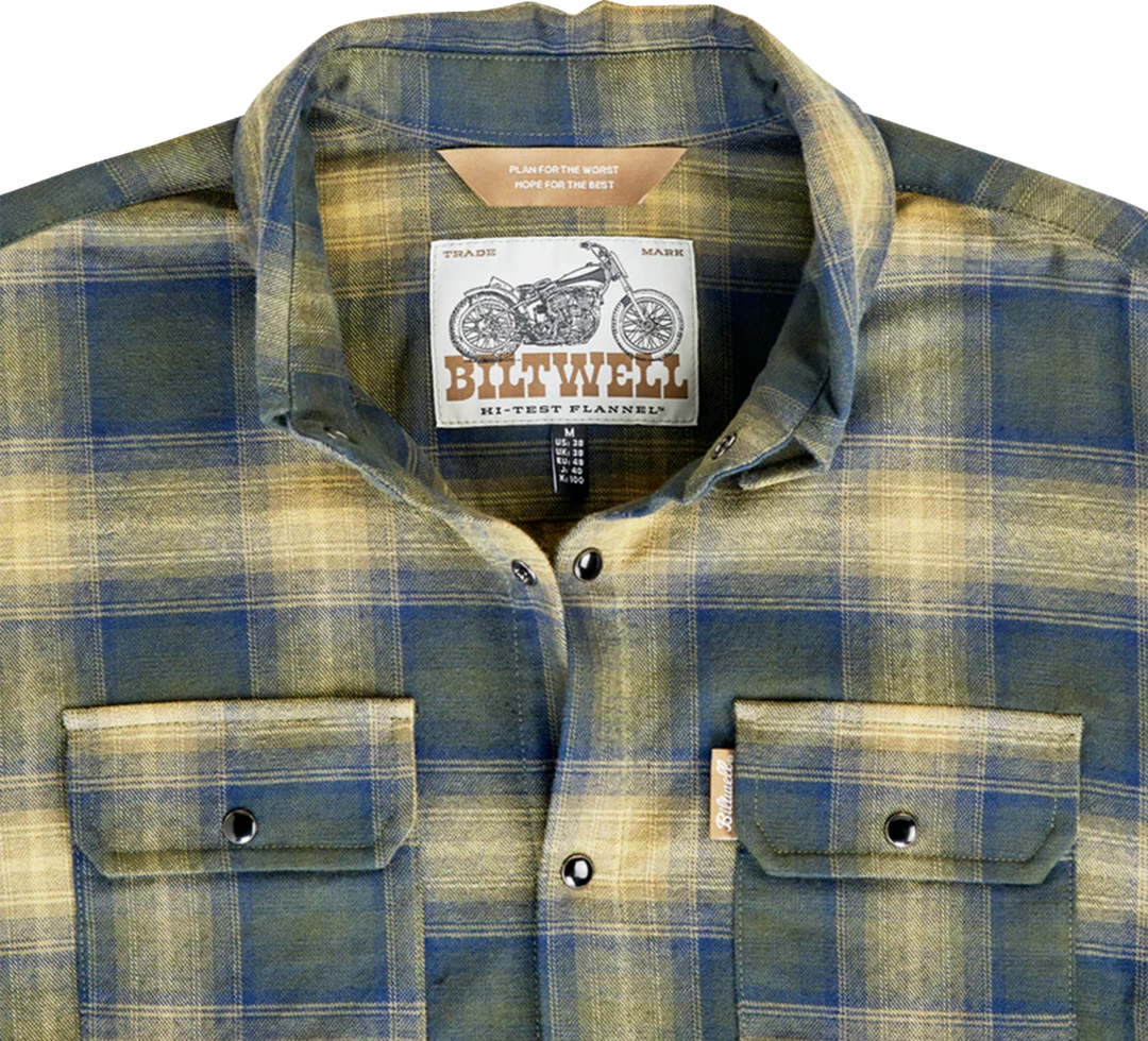 Biltwell HI Test Flannel Shirt - Moss