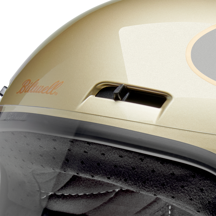 Biltwell Gringo SV Helmet - Tracker - Gloss Metallic Champagne/Charcoal