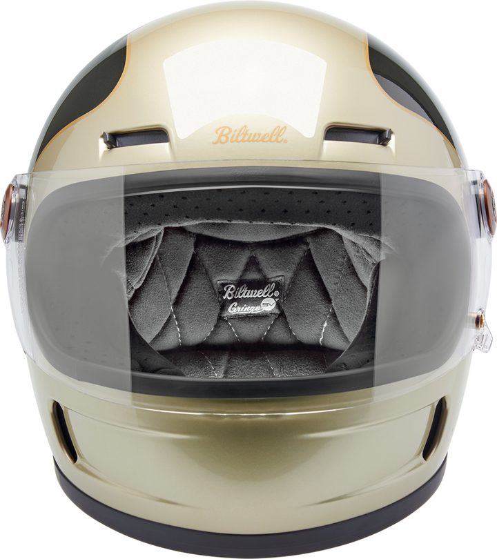 Biltwell Gringo SV Helmet - Tracker - Gloss Metallic Champagne/Charcoal