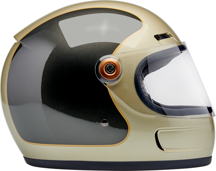 Biltwell Gringo SV Helmet - Tracker - Gloss Metallic Champagne/Charcoal