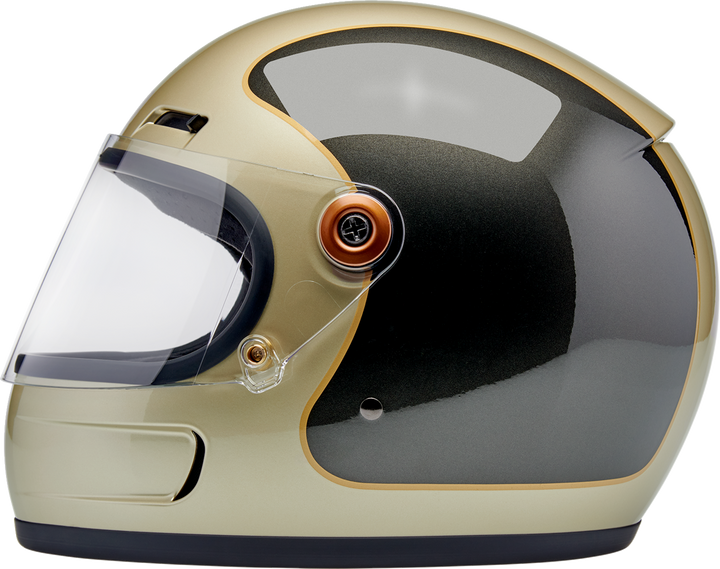 Biltwell Gringo SV Helmet - Tracker - Gloss Metallic Champagne/Charcoal