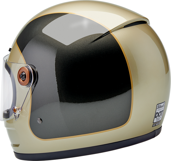 Biltwell Gringo SV Helmet - Tracker - Gloss Metallic Champagne/Charcoal