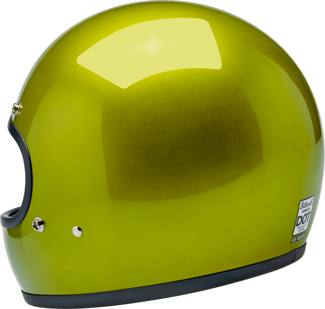 Biltwell Gringo Helmet - Metallic Lime