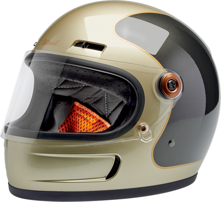 Biltwell Gringo SV Helmet - Tracker - Gloss Metallic Champagne/Charcoal