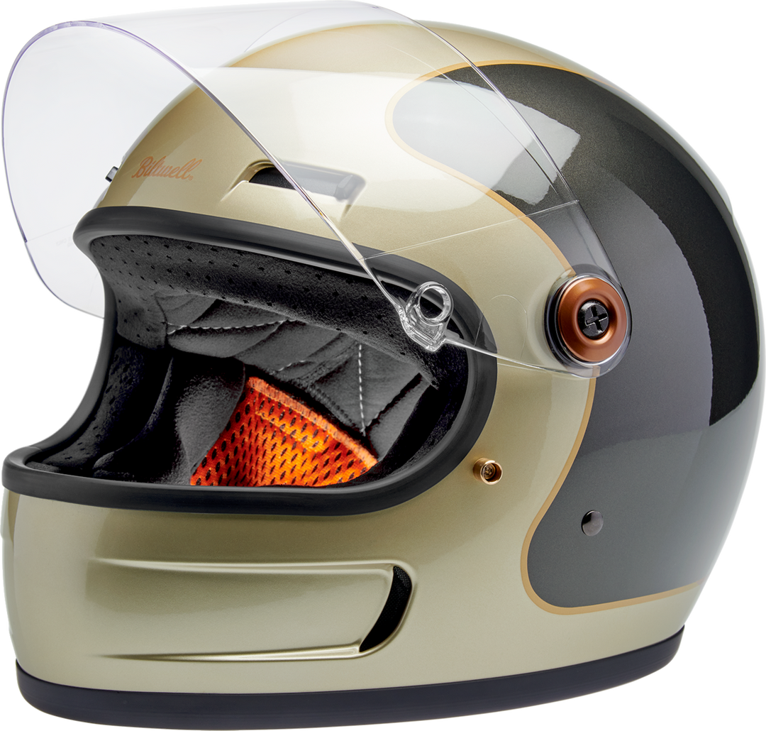 Biltwell Gringo SV Helmet - Tracker - Gloss Metallic Champagne/Charcoal