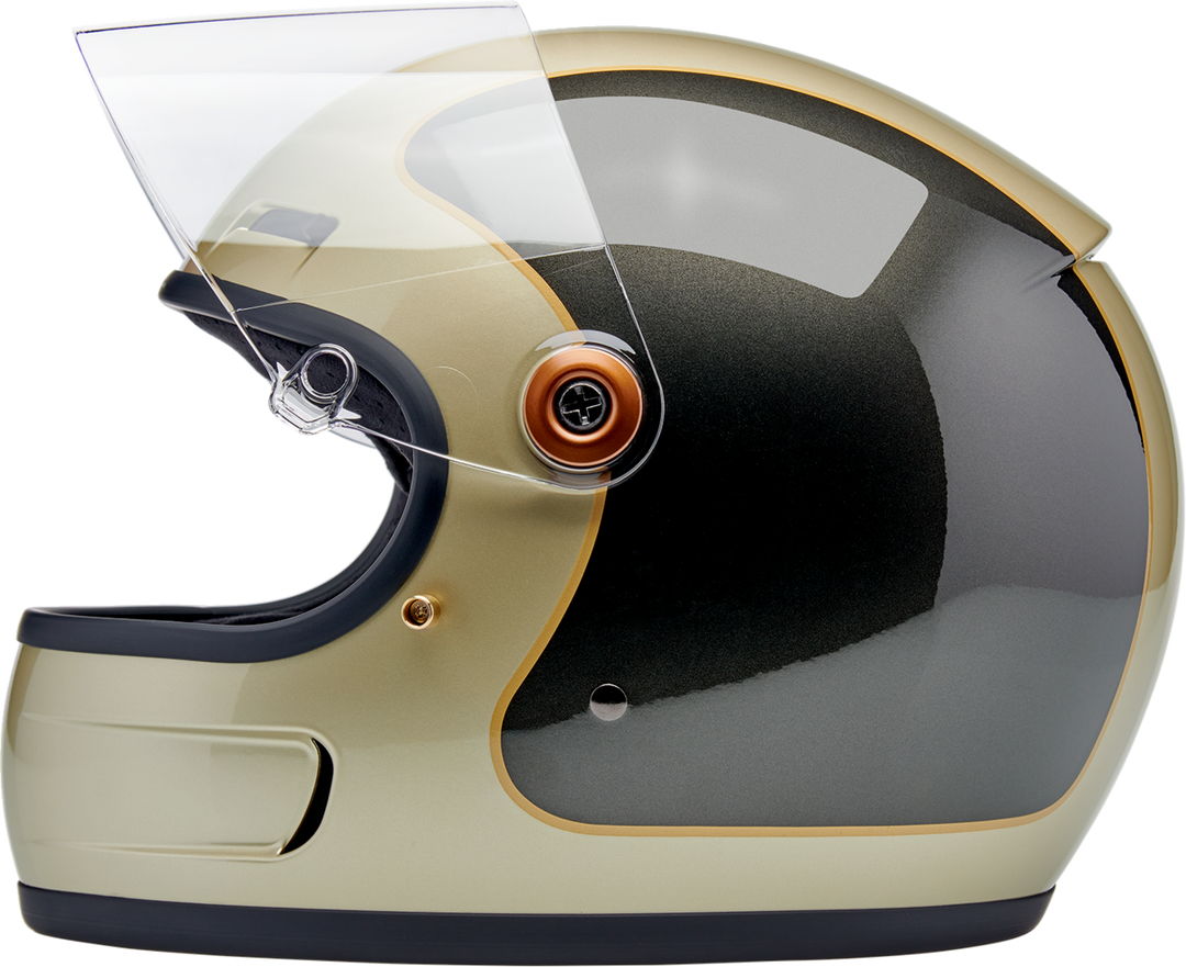 Biltwell Gringo SV Helmet - Tracker - Gloss Metallic Champagne/Charcoal