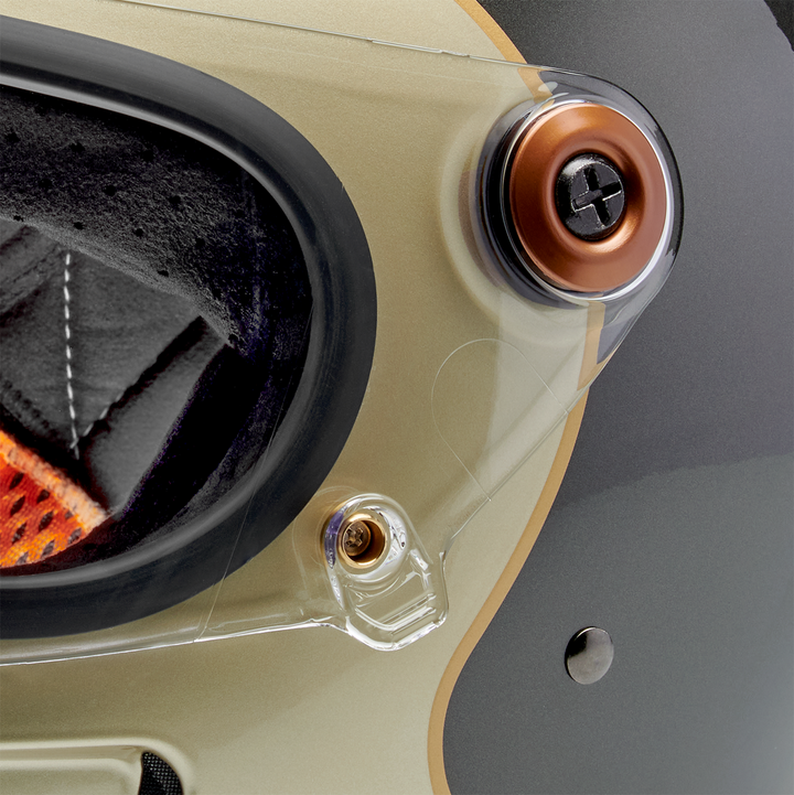 Biltwell Gringo SV Helmet - Tracker - Gloss Metallic Champagne/Charcoal