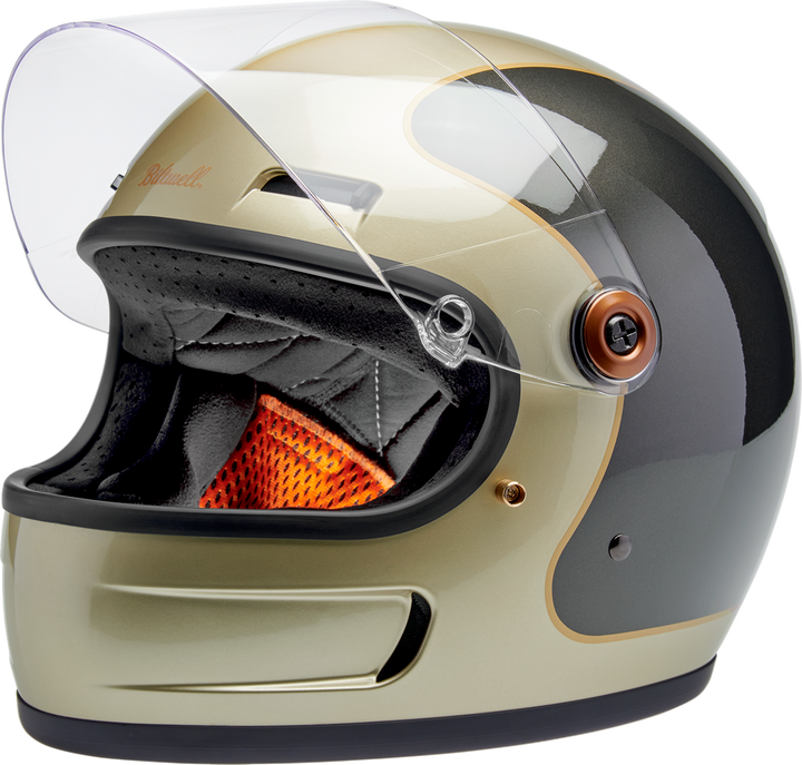 Biltwell Gringo SV Helmet - Tracker - Gloss Metallic Champagne/Charcoal
