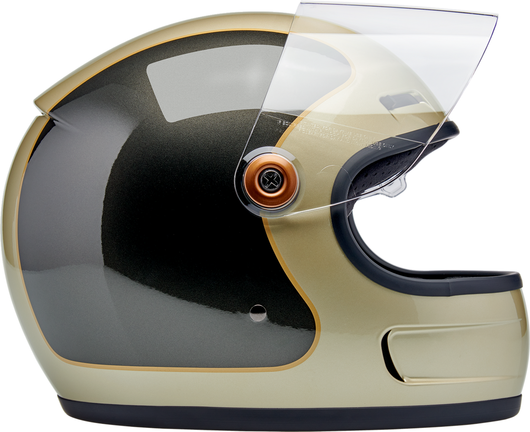 Biltwell Gringo SV Helmet - Tracker - Gloss Metallic Champagne/Charcoal