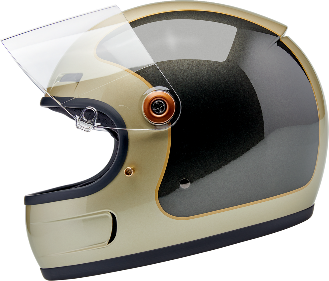 Biltwell Gringo SV Helmet - Tracker - Gloss Metallic Champagne/Charcoal