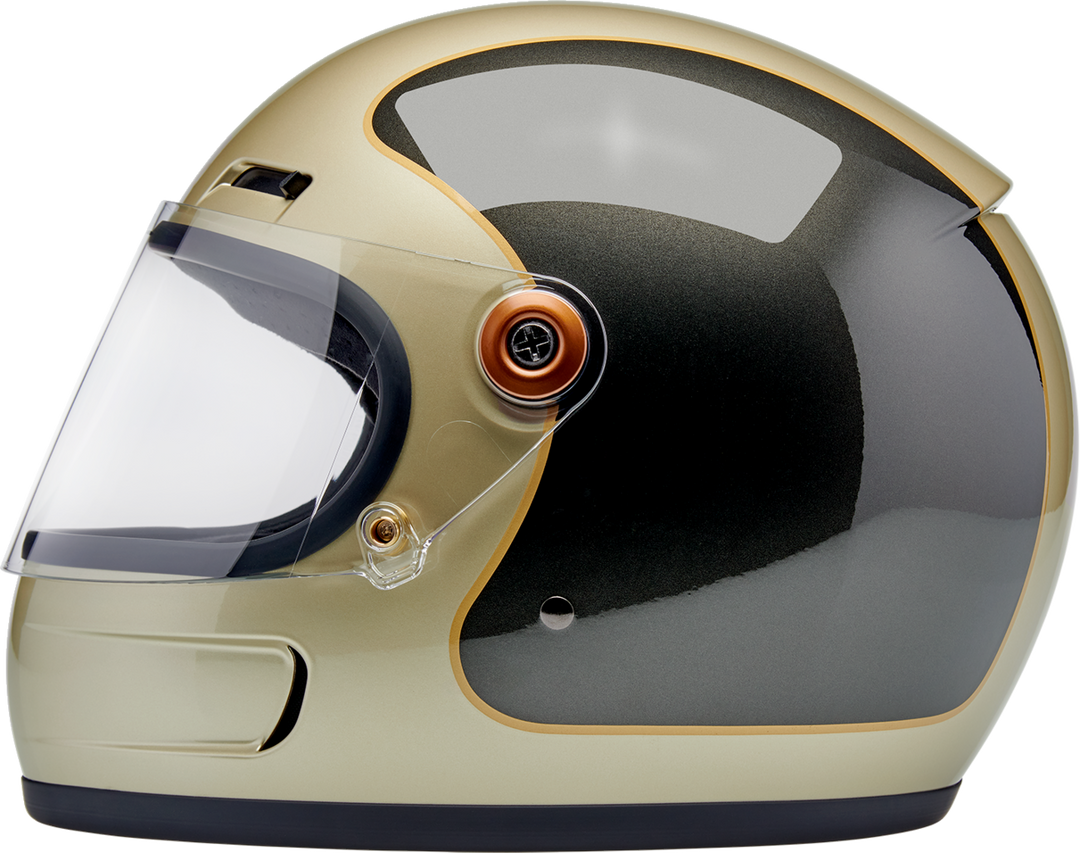 Biltwell Gringo SV Helmet - Tracker - Gloss Metallic Champagne/Charcoal