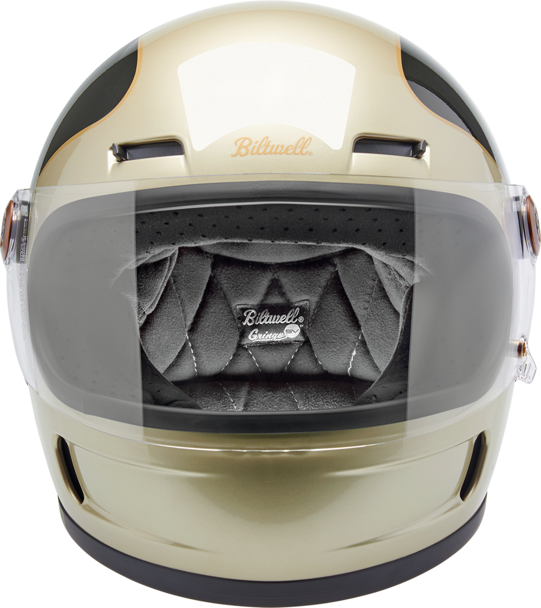 Biltwell Gringo SV Helmet - Tracker - Gloss Metallic Champagne/Charcoal