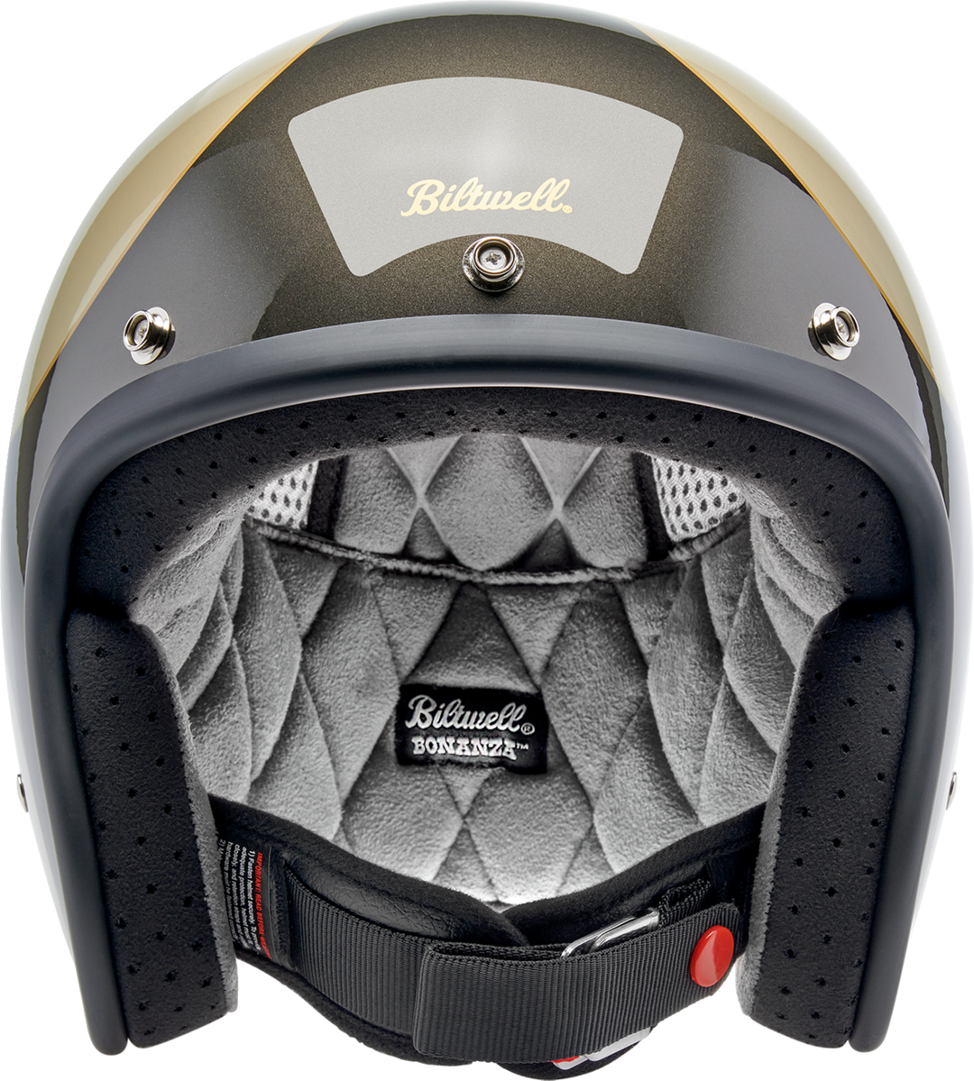 Biltwell Bonanza Helmet - Scallop - Metallic Charcoal/Champagne