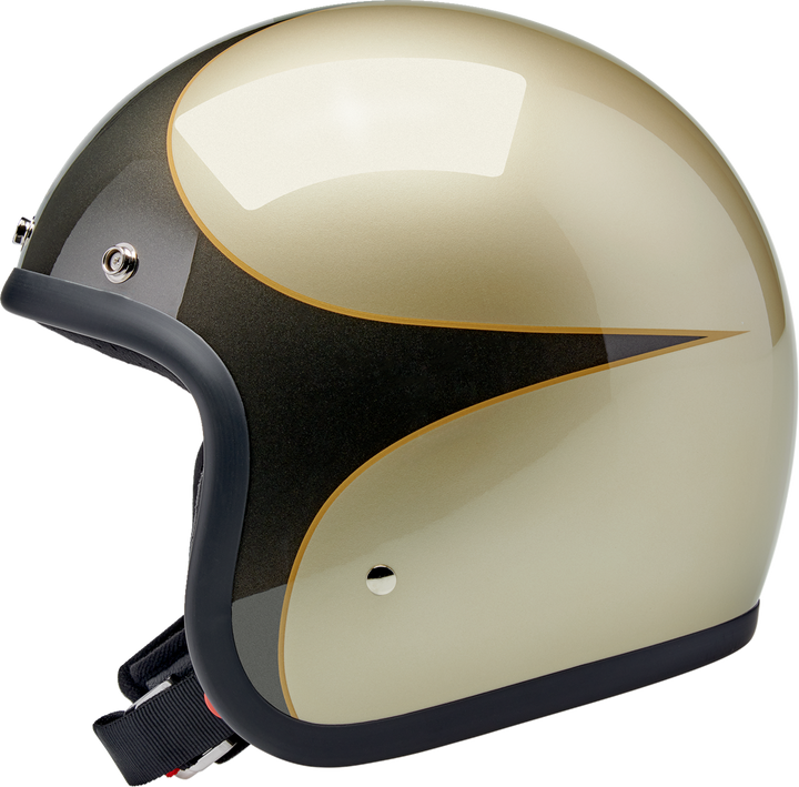 Biltwell Bonanza Helmet - Scallop - Metallic Charcoal/Champagne