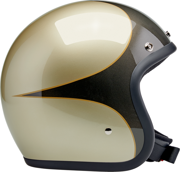 Biltwell Bonanza Helmet - Scallop - Metallic Charcoal/Champagne
