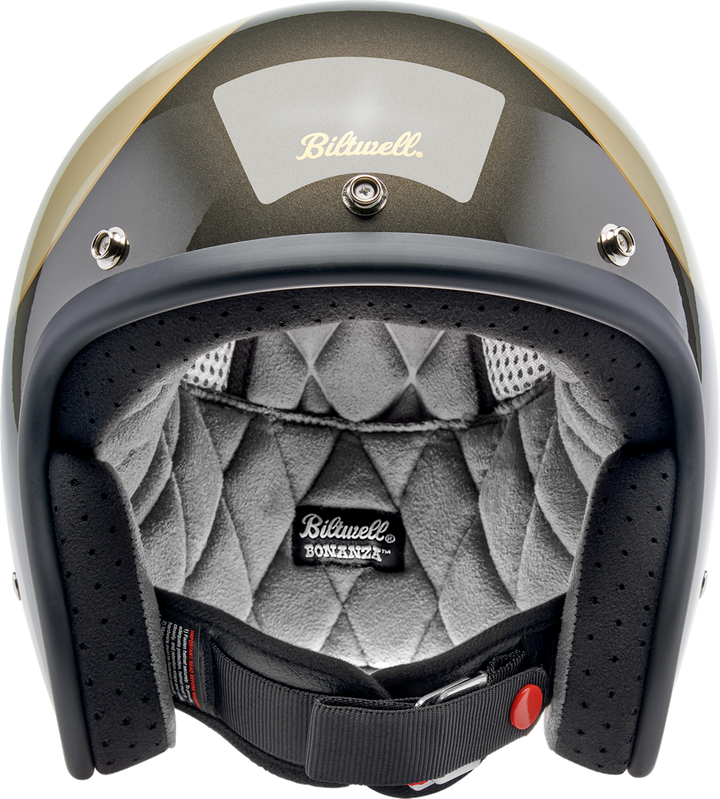 Biltwell Bonanza Helmet - Scallop - Metallic Charcoal/Champagne