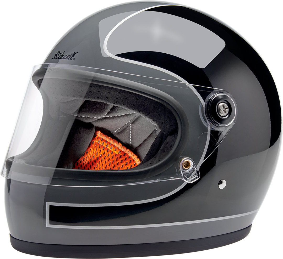 BILTWELL Gringo S Helmet - Tracker - Gloss Storm Gray/Black - Medium 1003-562-503