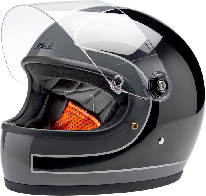 Biltwell Gringo S Helmet - Tracker - Gloss Storm Gray/Black