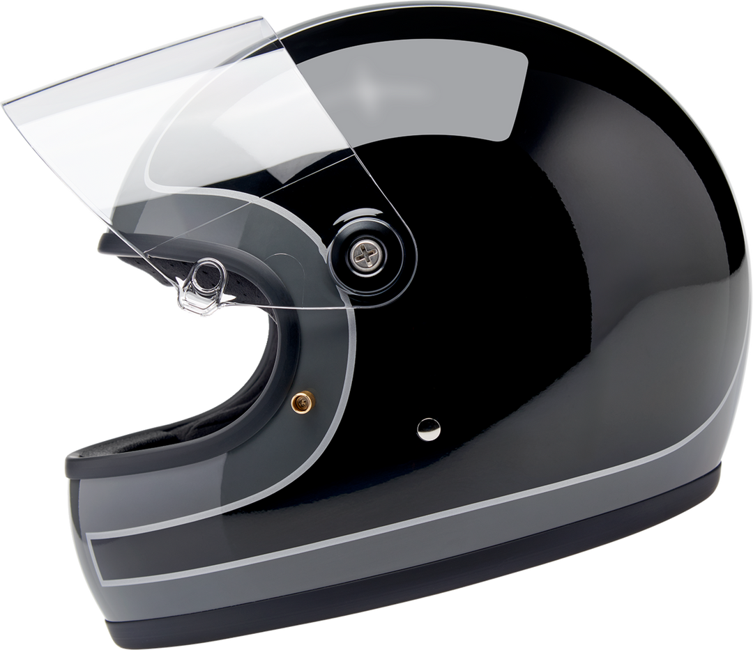 Biltwell Gringo S Helmet - Tracker - Gloss Storm Gray/Black