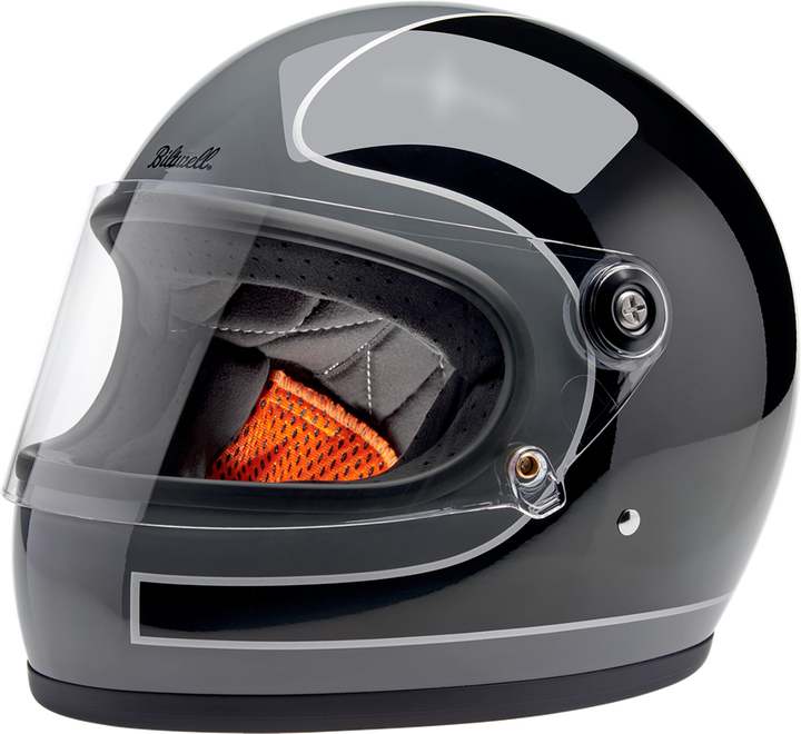 BILTWELL Gringo S Helmet - Tracker - Gloss Storm Gray/Black - Large 1003-562-504