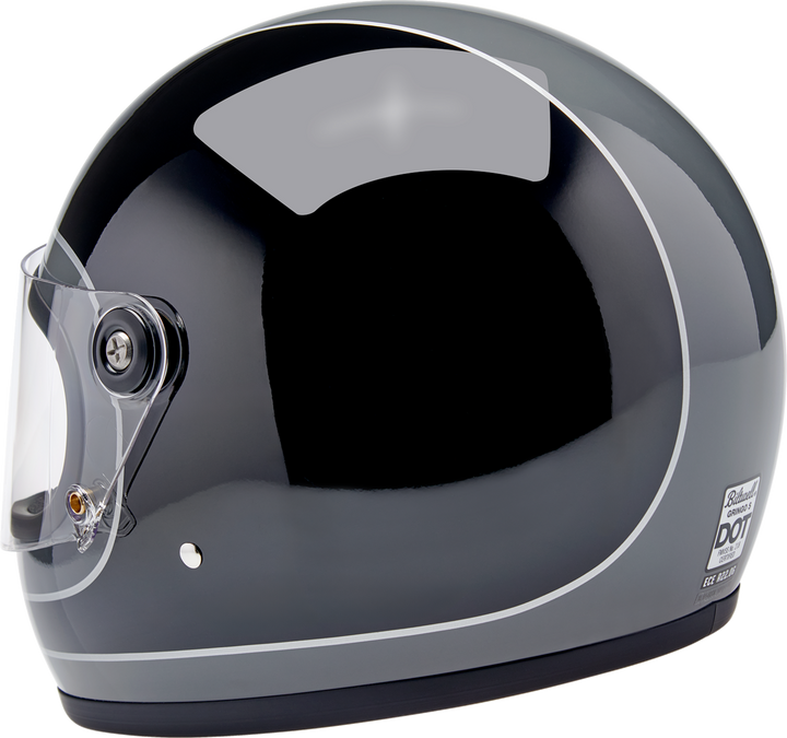 Biltwell Gringo S Helmet - Tracker - Gloss Storm Gray/Black