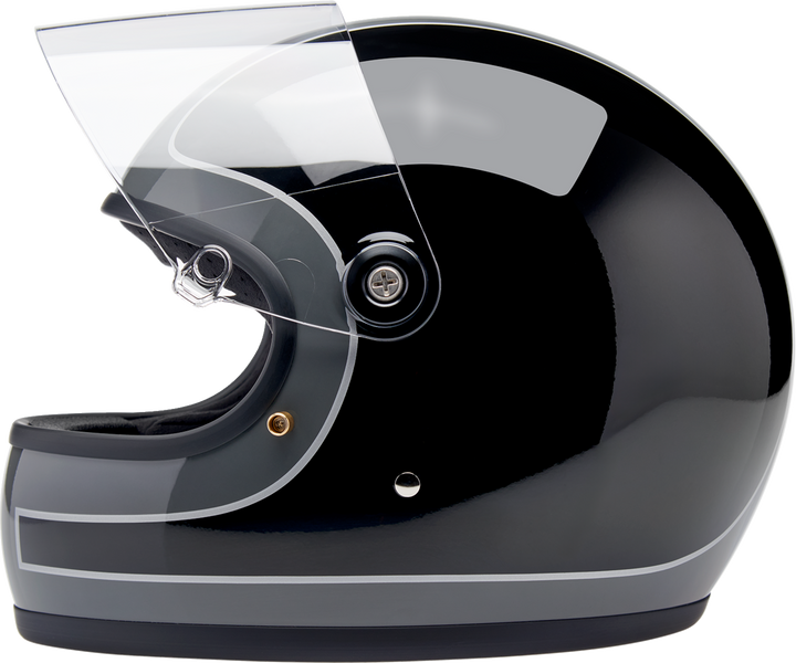 Biltwell Gringo S Helmet - Tracker - Gloss Storm Gray/Black