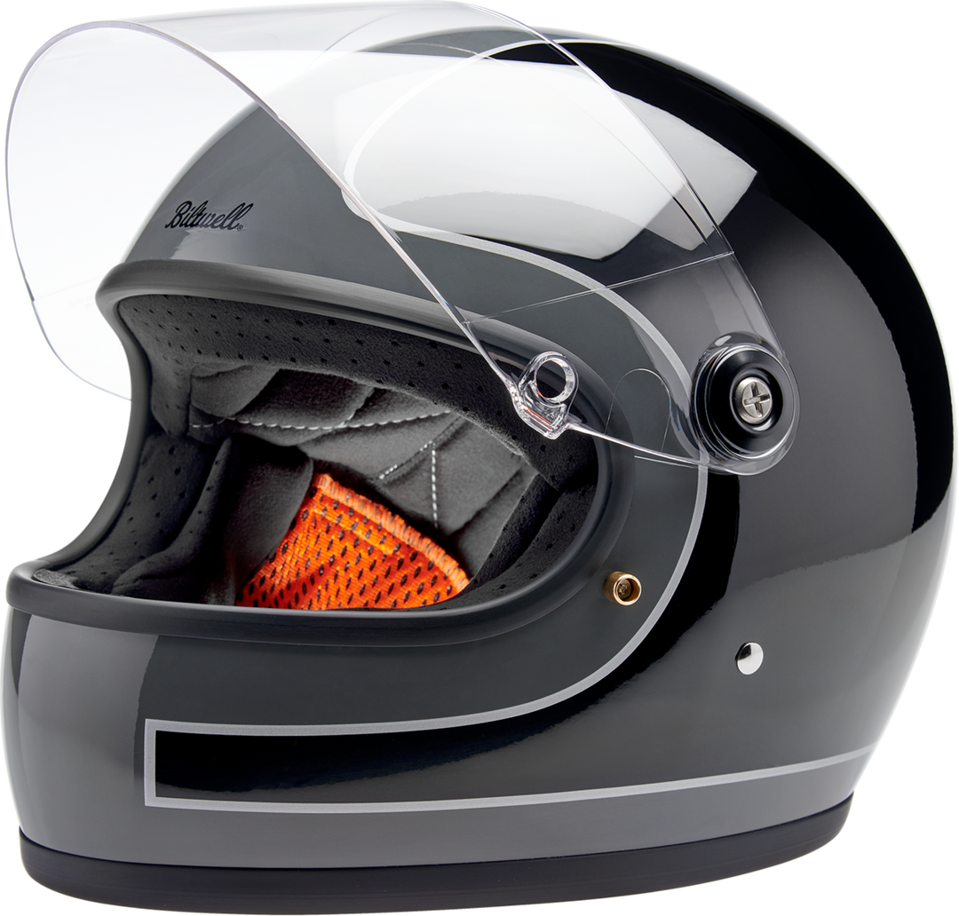 Biltwell Gringo S Helmet - Tracker - Gloss Storm Gray/Black