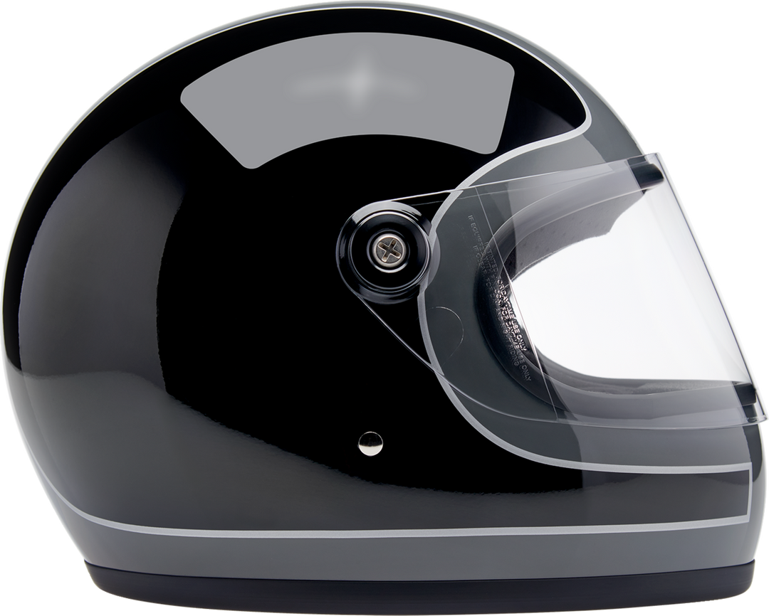 Biltwell Gringo S Helmet - Tracker - Gloss Storm Gray/Black