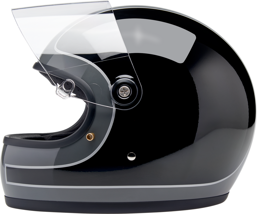 Biltwell Gringo S Helmet - Tracker - Gloss Storm Gray/Black